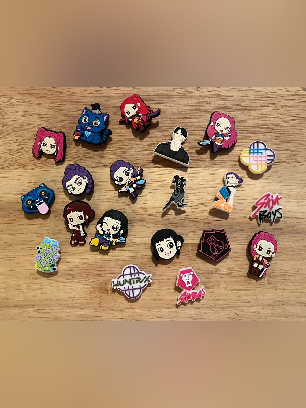 Demon Hunters Cute Cartoon Character Kids Shoe Charms Set Of 20